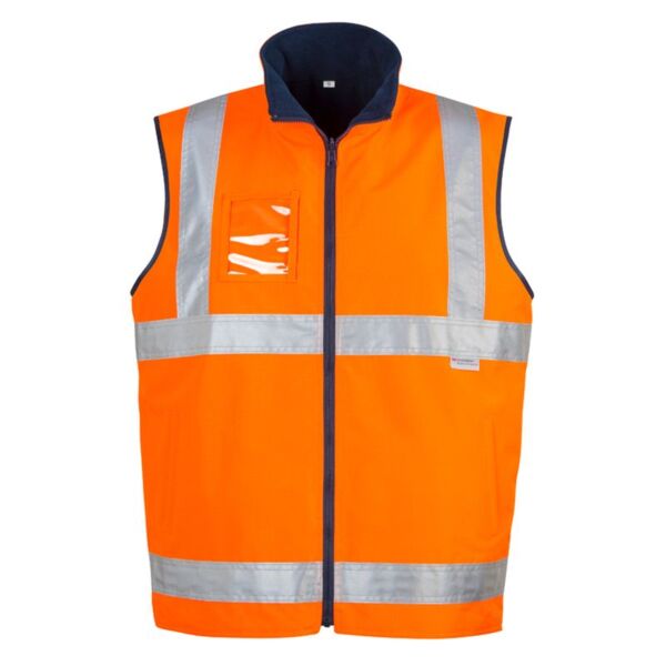 Mens Hi Vis Lightweight Fleece Lined Vest Thumbnail