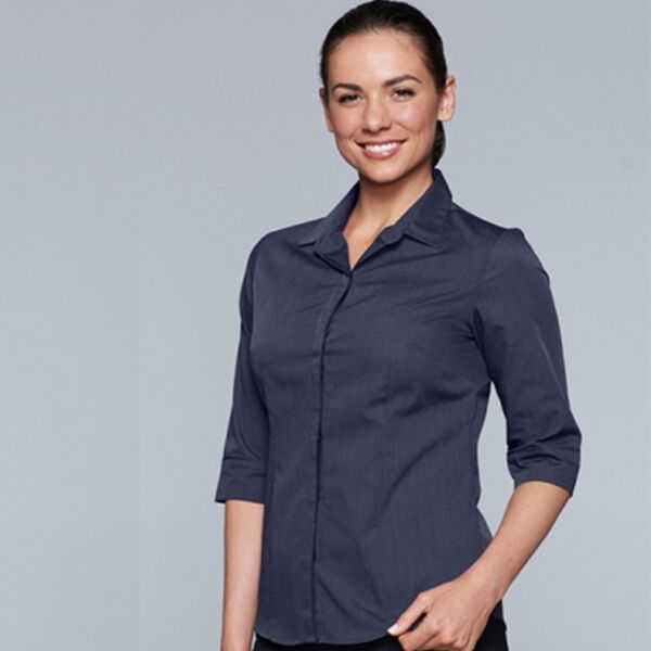 Womens Grange Shirt 3/4 Sleeve Thumbnail