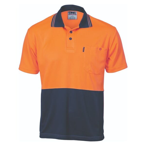 Hi Vis Two Tone Cool Breathe Polo Shirt Thumbnail